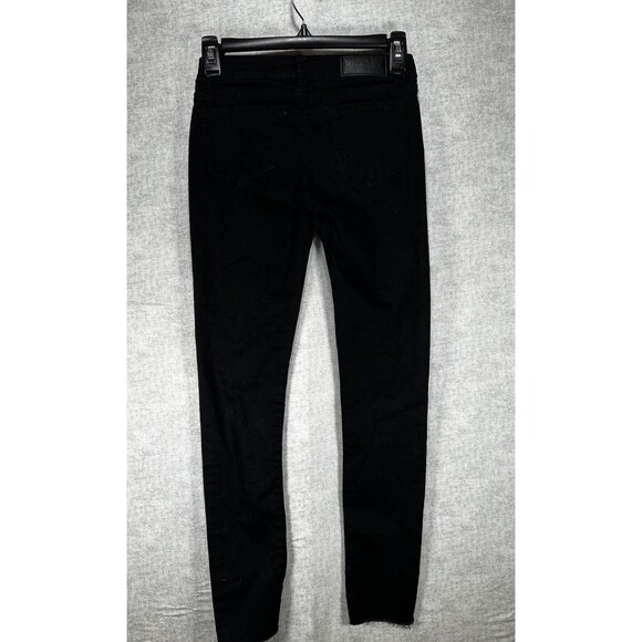 Blue Age Black Denim Distressed Juniors Size 5 Skinny Jeans - Picture 5 of 8